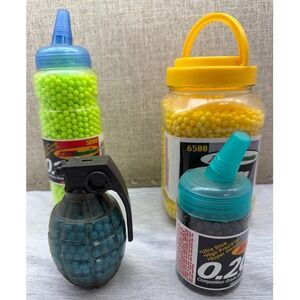 TSD Sports Airsoft BB Lot 6mm 0.12g 0.20g Yellow Green Black Blue Grenade Bottle